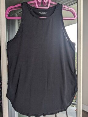 Athleta Black Performance Tank Top Sleeveless Women's Size S Athletic